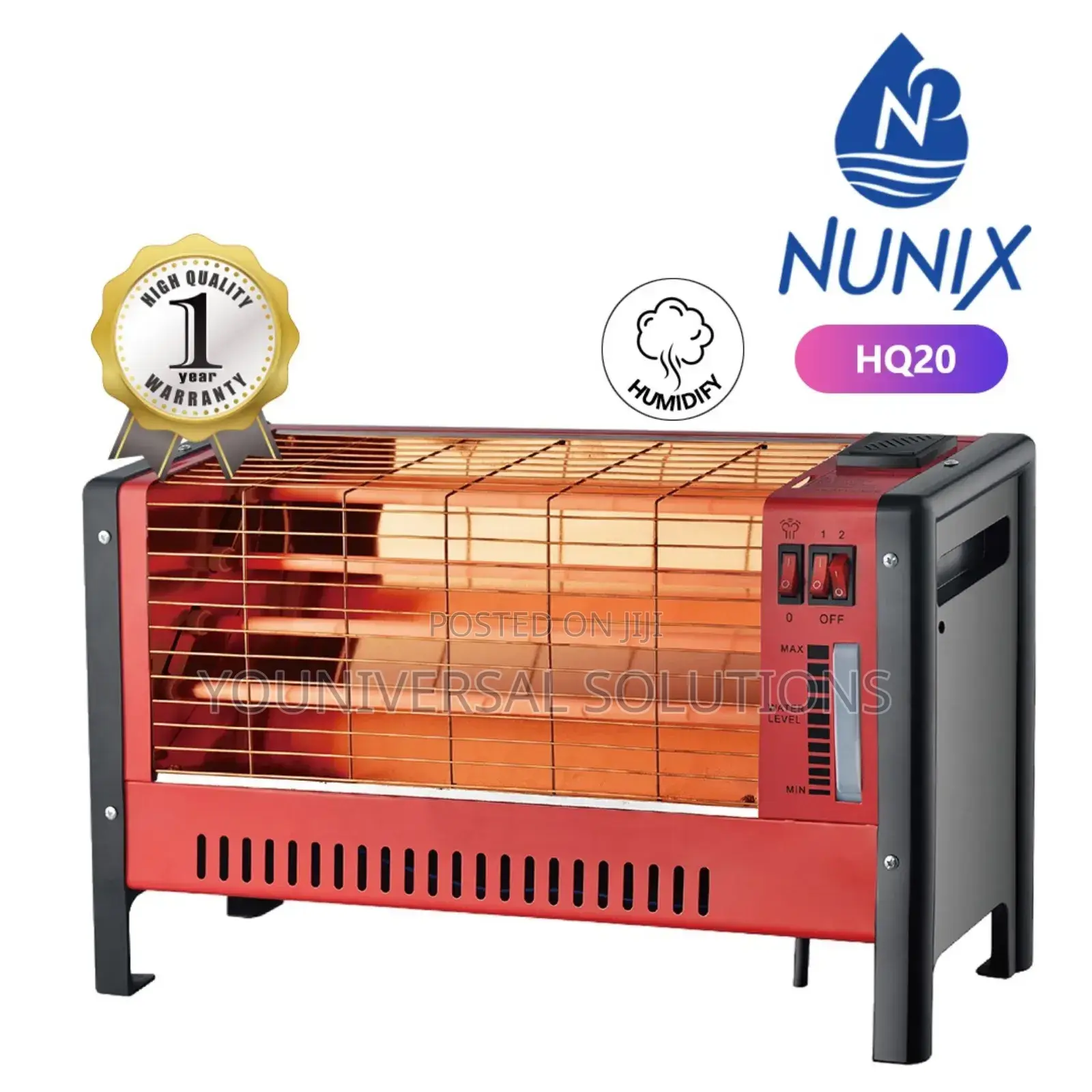 3sided Quartz Room Heater With Humidifier