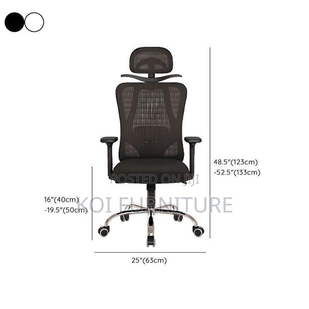 Office Chairs; Lumbar Support Ergonomic Managers Executive Chair - thumbnail 2