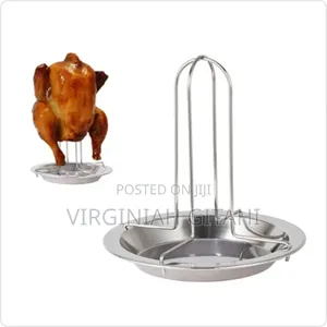 *Stainless Steel Rotisserie Chicken Roaster Grill Stand *