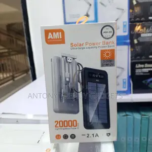 Ami Am-26 Solar Power Bank Outdoor Portable Charger