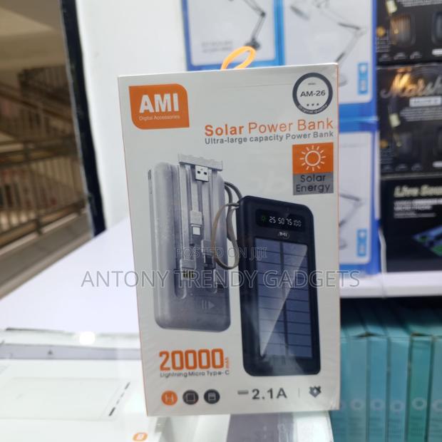 Ami Am-26 Solar Power Bank Outdoor Portable Charger