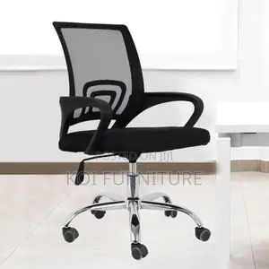 Office Chairs; Medium Backrest Mesh Breathable Clerical Office Seat