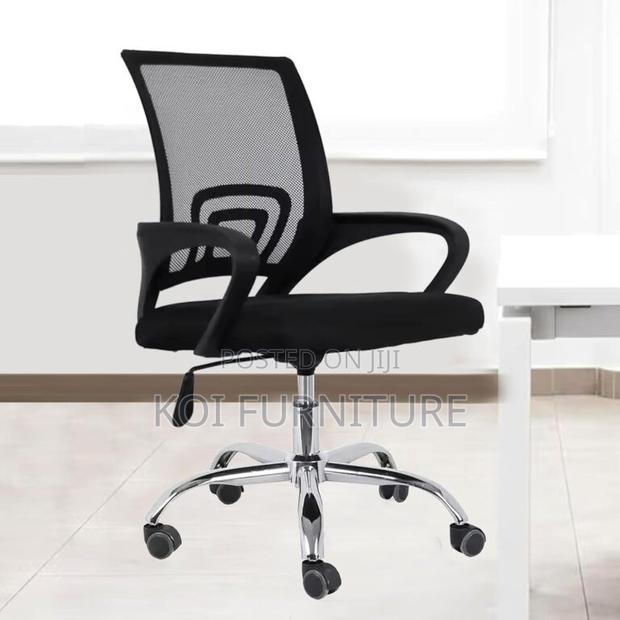 Office Chairs; Medium Backrest Mesh Breathable Clerical Office Seat