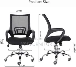 Office Chairs; Medium Backrest Mesh Breathable Clerical Office Seat