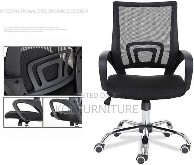 Office Chairs; Medium Backrest Mesh Breathable Clerical Office Seat - thumbnail 3