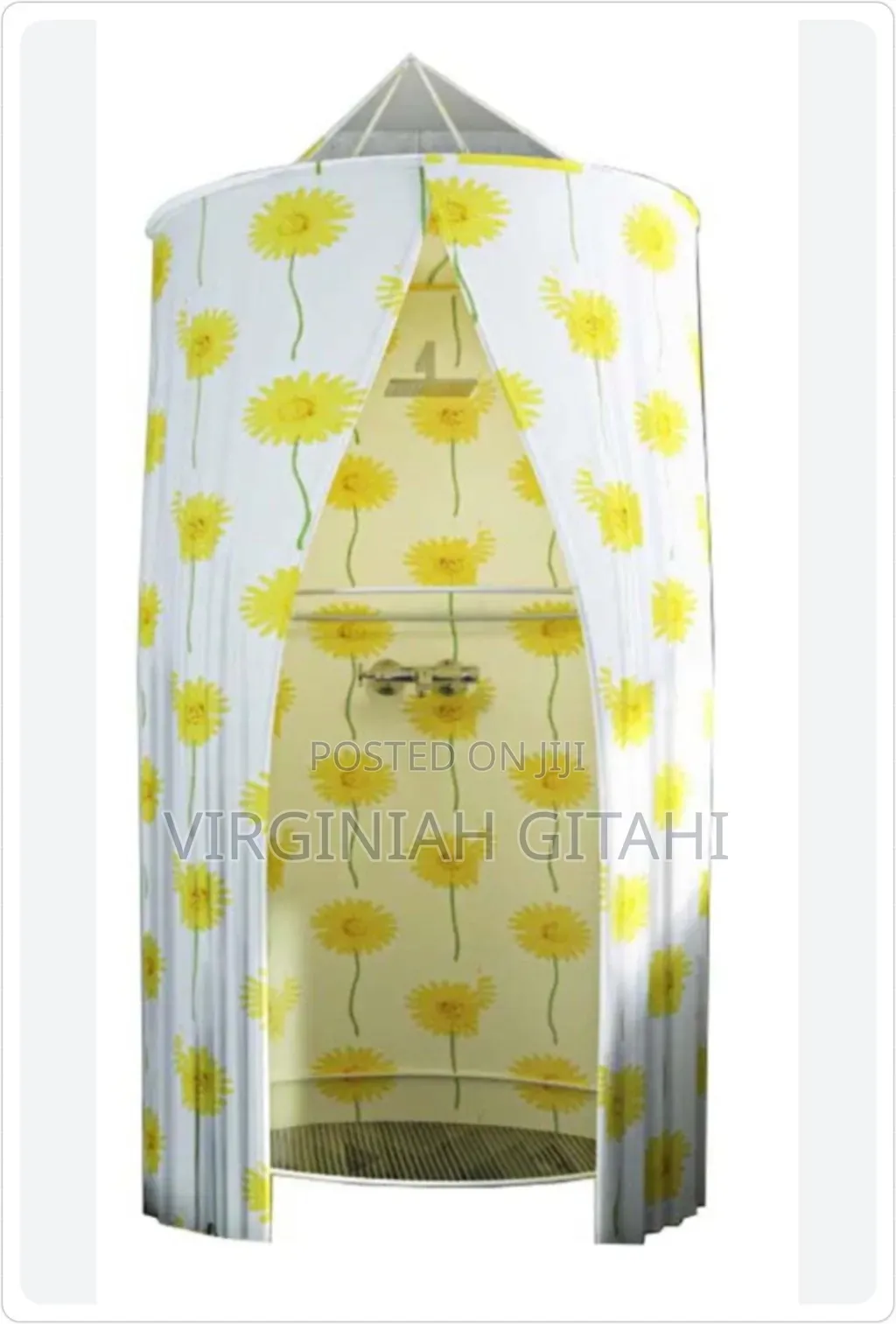 *Portable Foldable Round Waterproof Fabric Shower Cubicle *