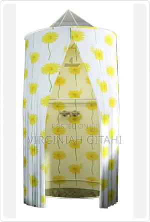 *Portable Foldable Round Waterproof Fabric Shower Cubicle *