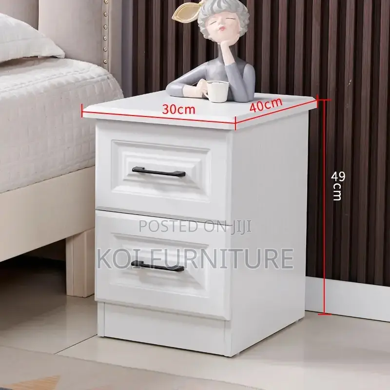 Storage Unit; White Home Bedside Smart Cabinet