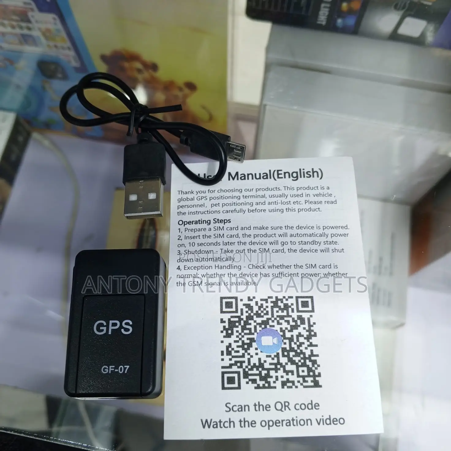 Gf-07 GPS Tracker With Sim Remote Monitoring Anti Lost