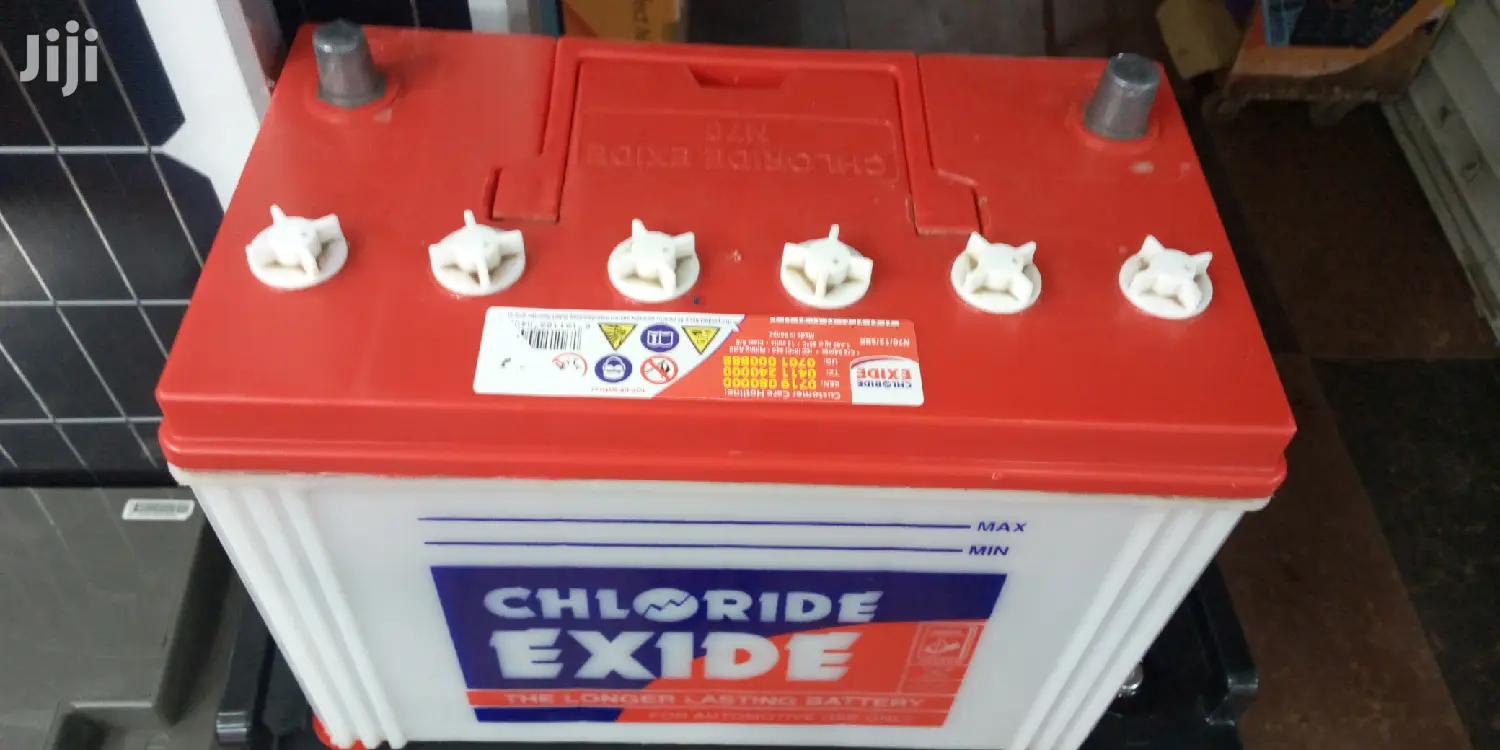 N70 Chloride Exide 75 Solar Battery Acid