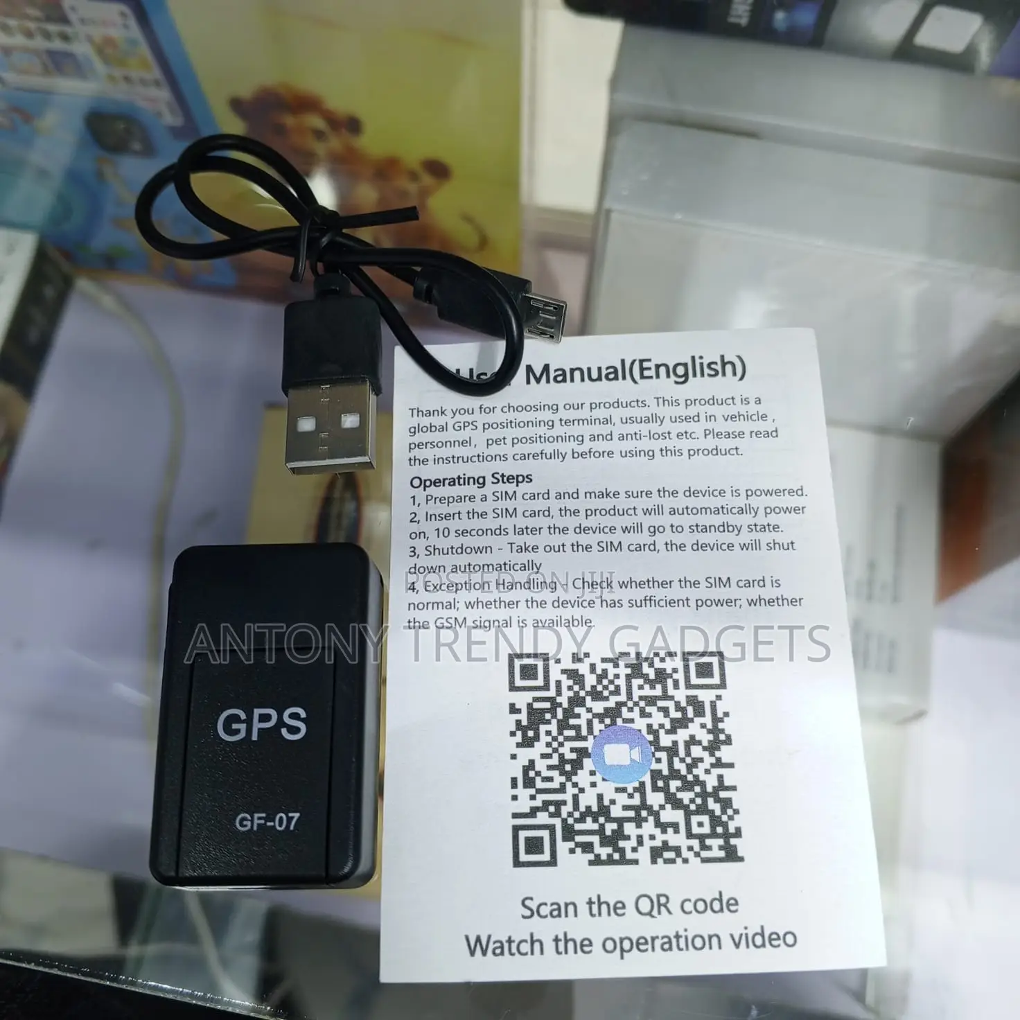 Mini GPS Tracker Gf-07 Magnetic Vehicle Tracking Device