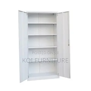 Office Cabinet; Steel Gray Executive Protective Safety Cabinet