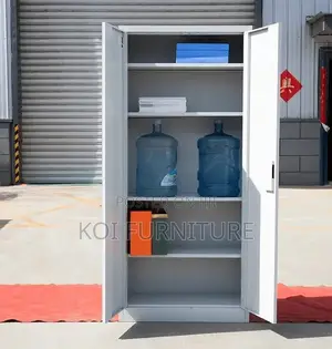 Office Cabinet; Steel Gray Executive Protective Safety Cabinet