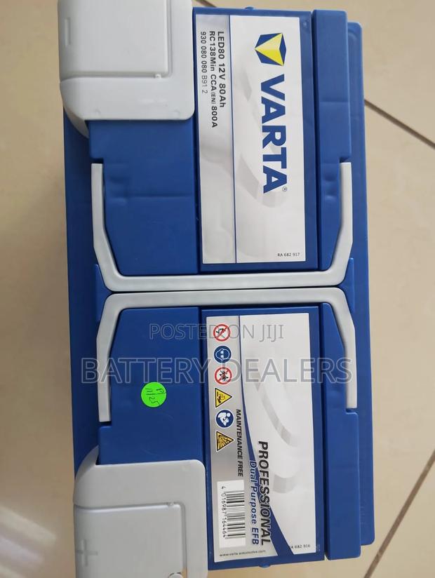 Varta Car Battery Din 80agm Start Stop /Istop / Idle Stop
