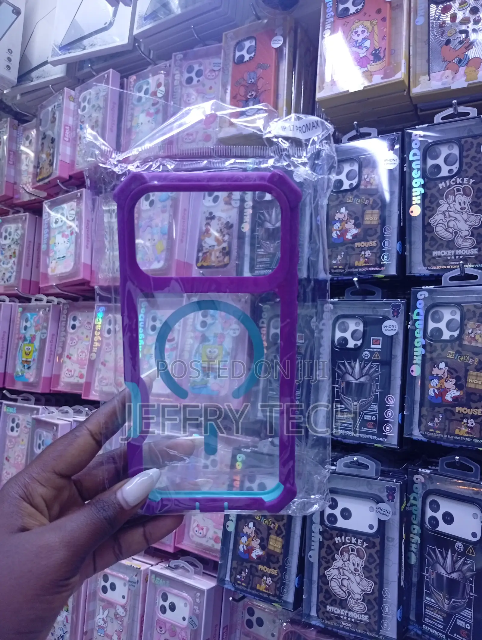 Case Features a Purple Bumper and a Built-in Magnetic Ring,