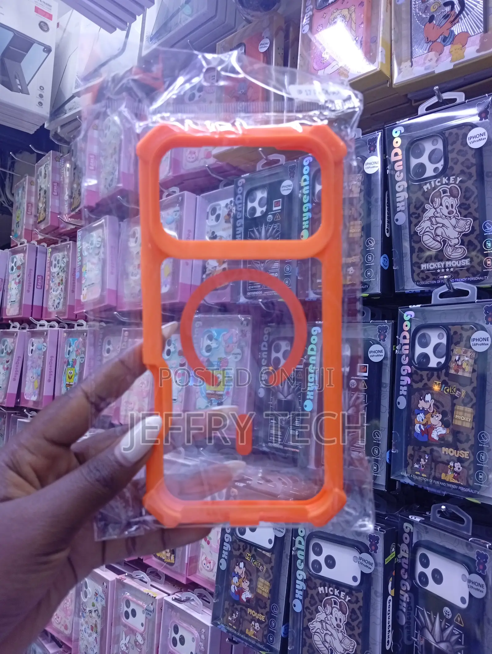 Orange Magnetic Shockproof Phone Case
