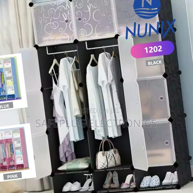3 Column Portable Wardrobe – Spacious Plastic Closet Organizer