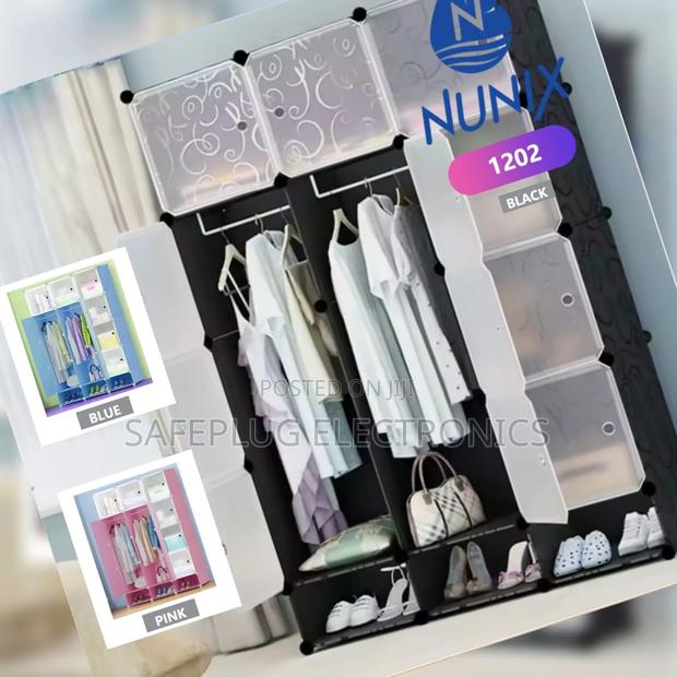 Portable Plastic Wardrobe – Easy Assemble Clothes Organizer