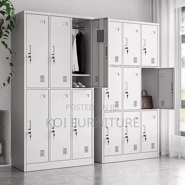 Office Cabinet; 9 Drawers Modern Grey Executive Cabinet for Documents