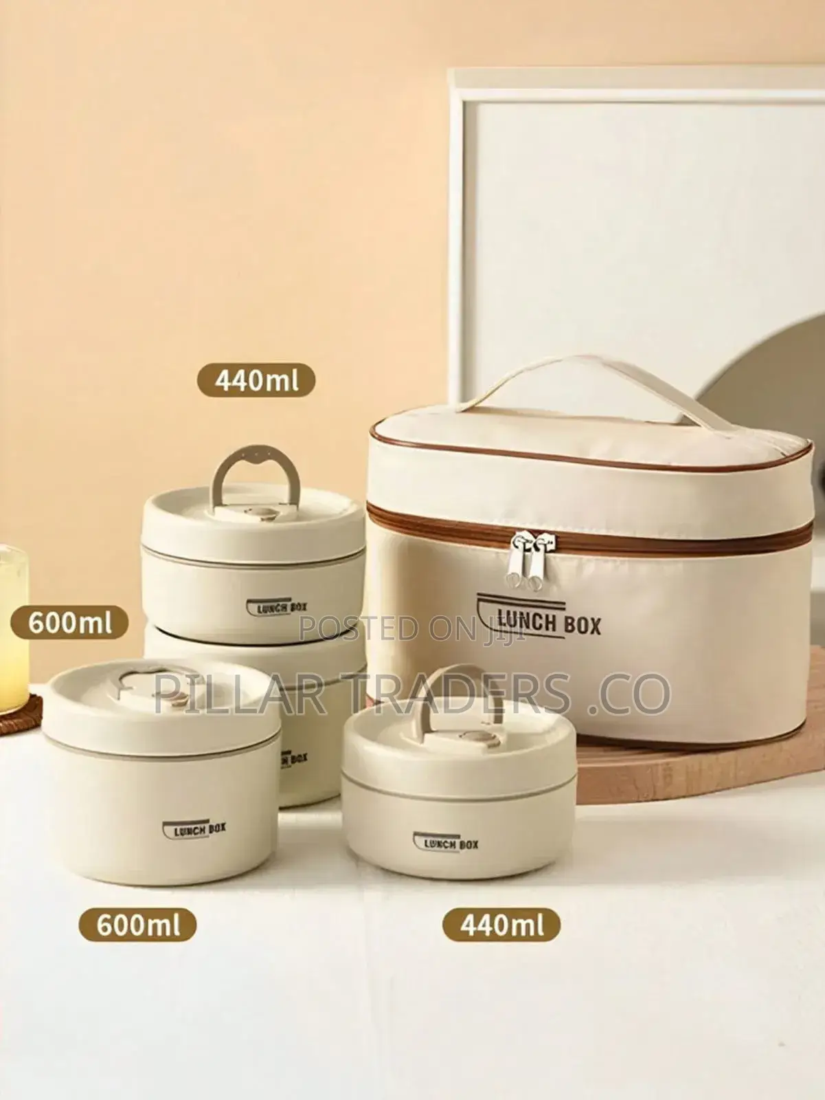 5-in-1 (4 Dishes + Thermal Bag) Lunch Box Set