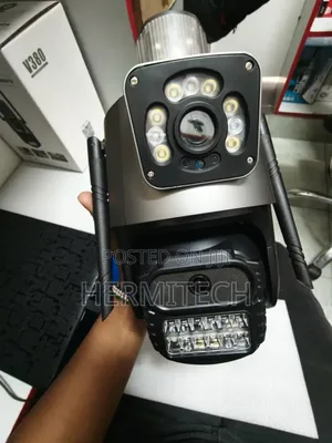 Dual Lens 4g Electric Model With Bottom Lens PTZ CCTV Camera
