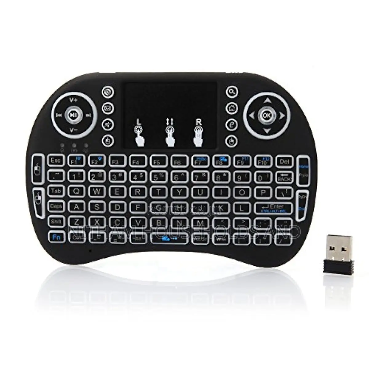 Backlit Mini Wireless Keyboard and Mouse Combo