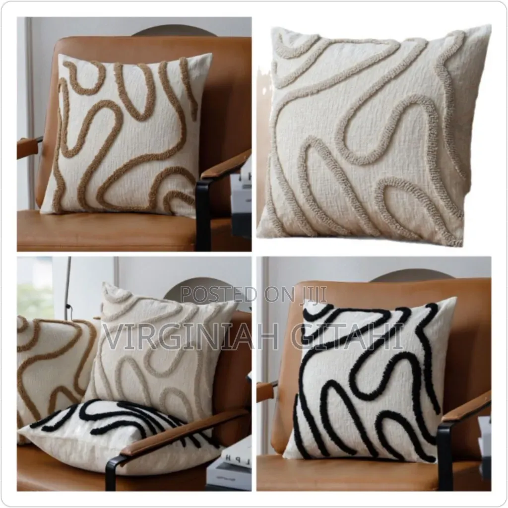 *Boho Throw Pillow Cover .