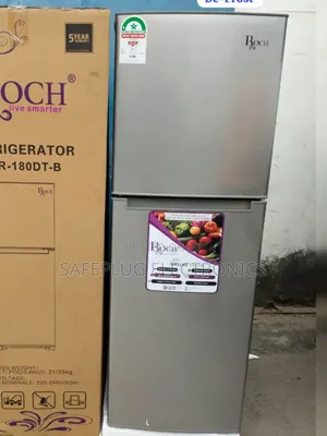 Roch RFR-180-Dt-B Fridge – 134l Double Door, Durable Stylish