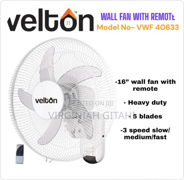 Veltons 16 Inches Wall Fan With Remote