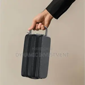 Green Lion Clutch Bag, Water-Resistant Exterior, Three Compartments