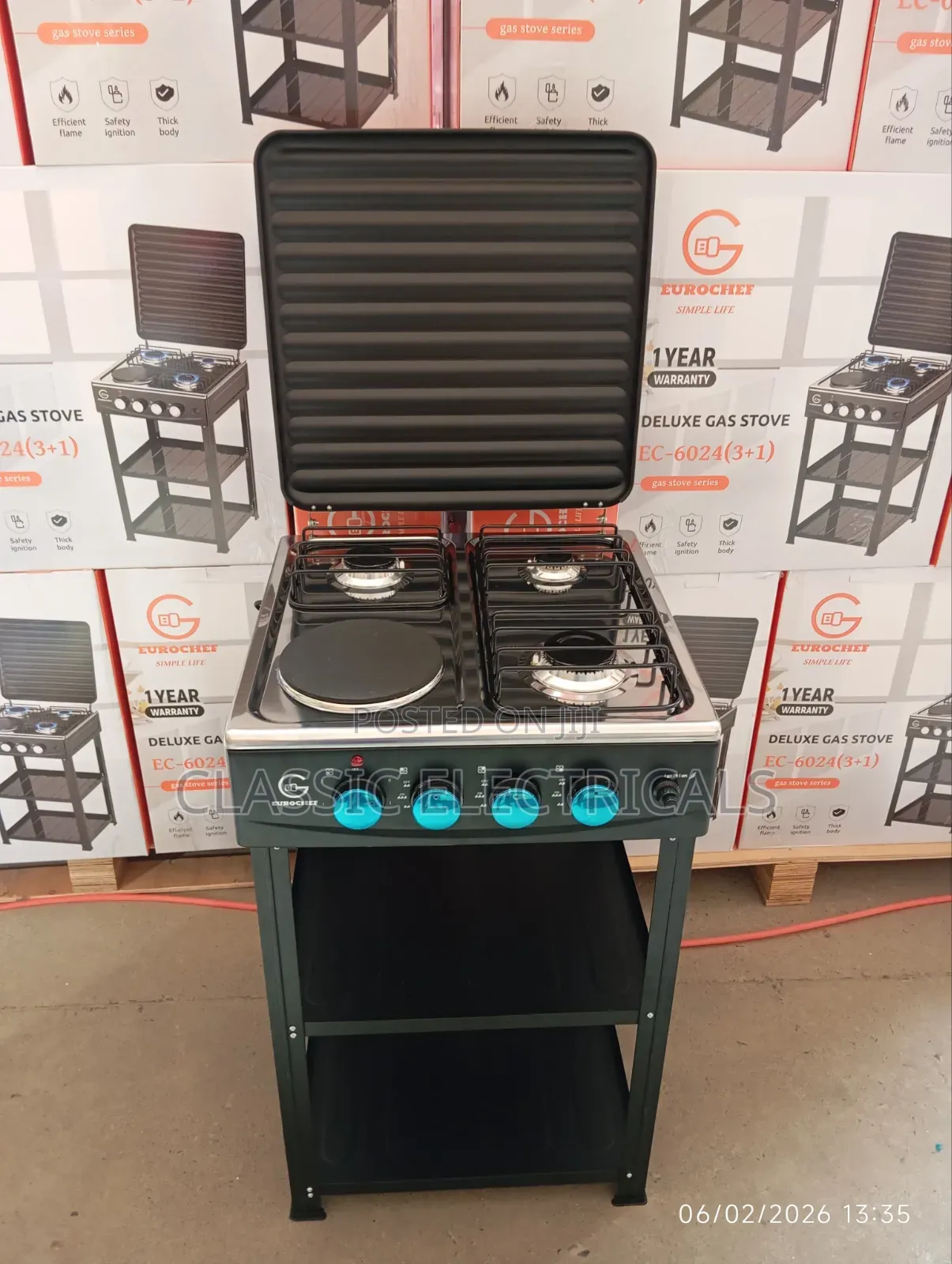 3+1 Eurochef Standing Cooker