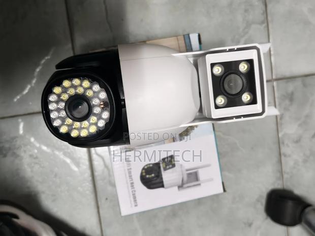 Sd Card 4g Sim Support Dual Lens CCTV Camera Has Ethernet Cable