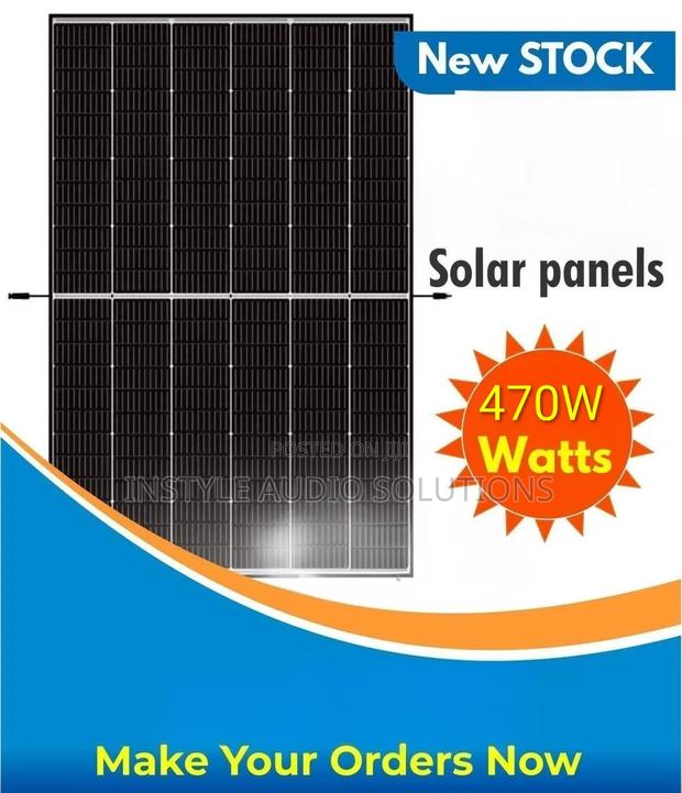 470w - 36v Top Grade Monocrystalline Solar Panel All Weather 12a