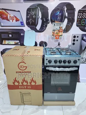 Eurochef Eg55-3g1e+E Oven Free Stand Glass Top Cooker,Rotisserie