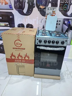 Eurochef Eg55-3g1e+E Oven Free Stand Glass Top Cooker,Rotisserie