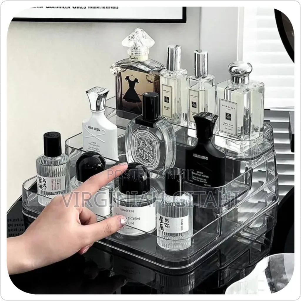 Acrylic Display Shelf Vanity Perfume Holder Organizer