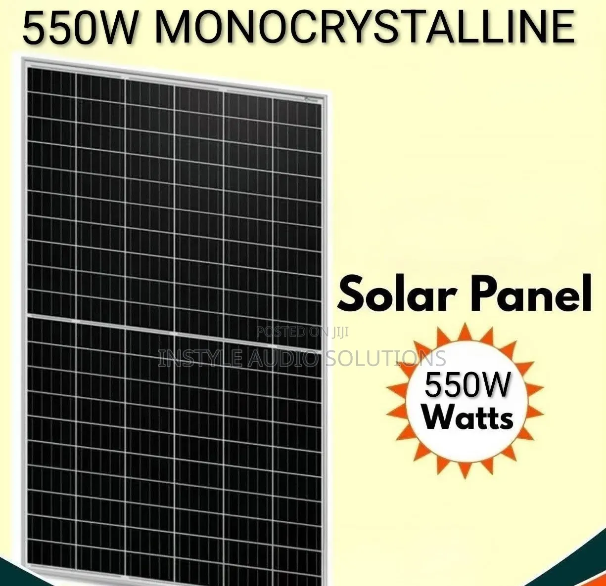 550 Watts Monocrystalline Half Cell Solar Panels