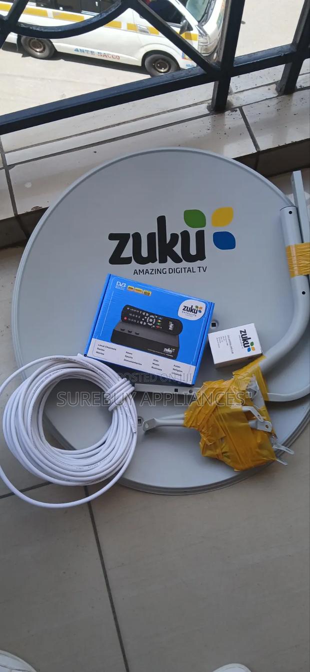 Zuku Satellite Tv Complete Installation Kit With Decoder