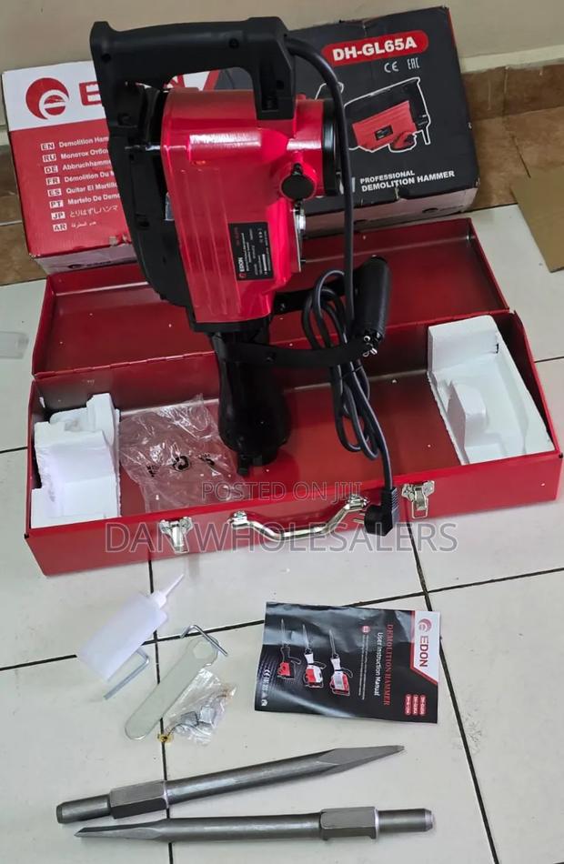 1800w Edon Heavy Duty Demolition Breaker
With Bits
Spare Brush