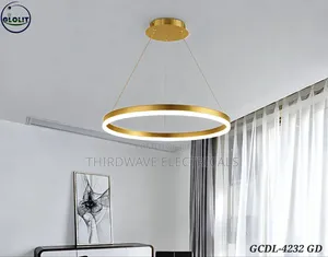 Vintage Gold Single Circle Pendant Light Vd3w