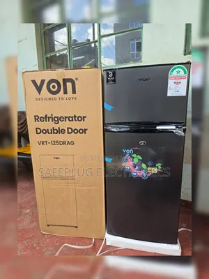 Von 125l Refrigerator Double Door – Compact Efficient Cooling