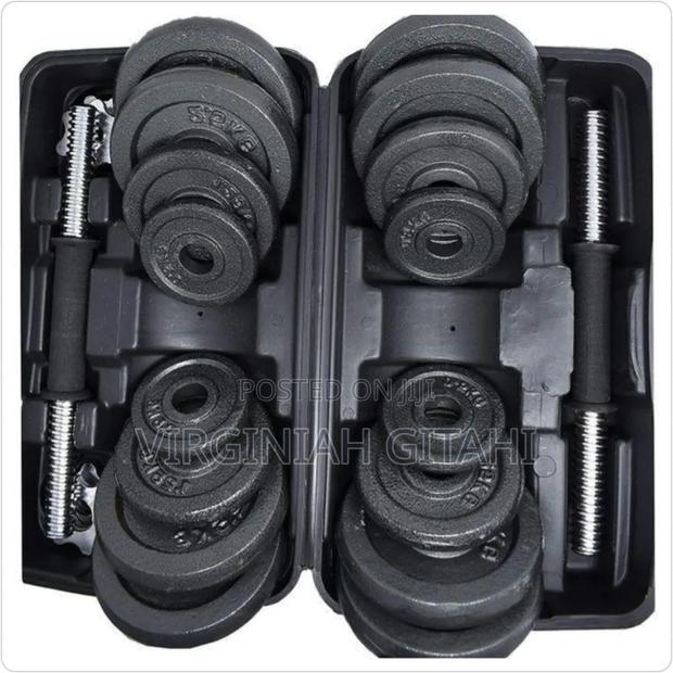 30kg Adjustable Dumbell Barbell Weight Set