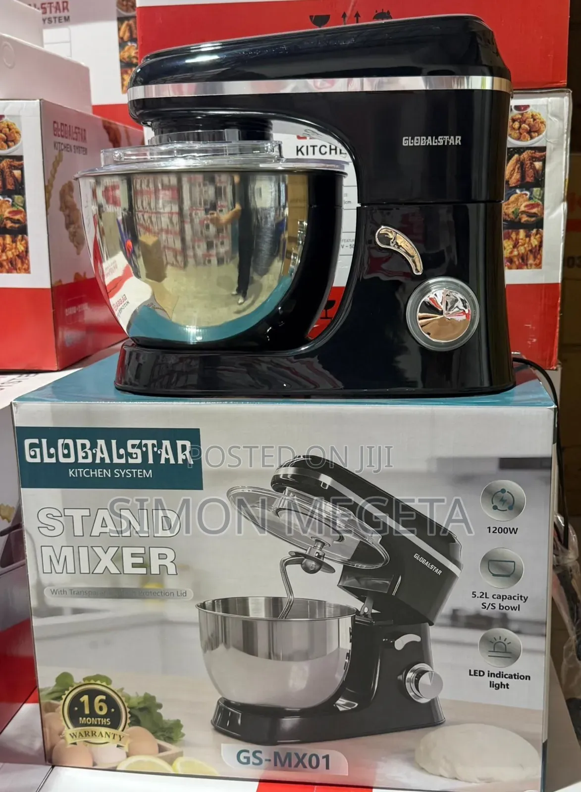 5.2 Litres Globalstar Commercial Stand Mixer