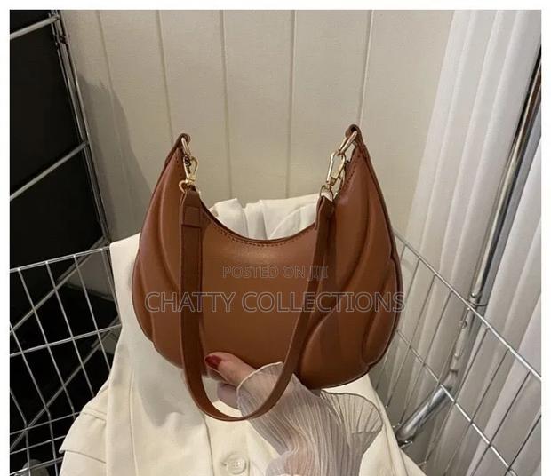 Brown Leather Ladies Moon Bags / Shoulder Bags - thumbnail 2