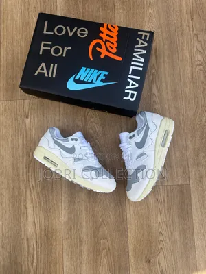 Nike X Patta Air Max 1 'White/Gray' Sneakers