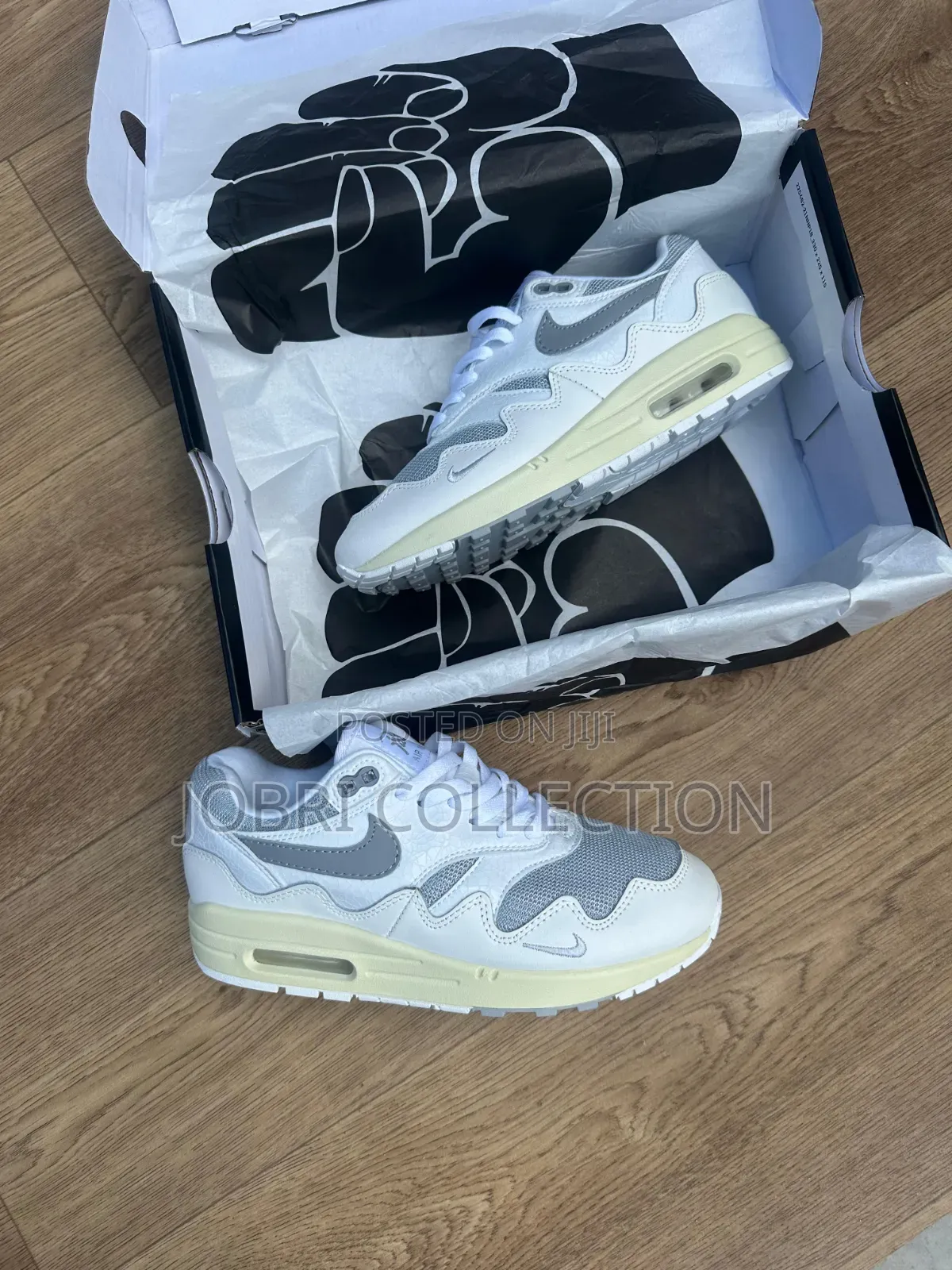 Nike X Patta Air Max 1 'White/Gray' Sneakers