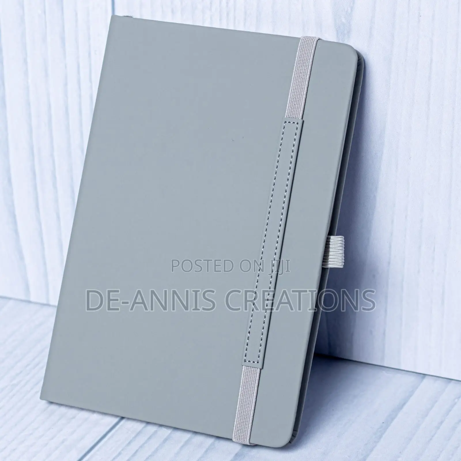 Gray Pu Leather Notebook