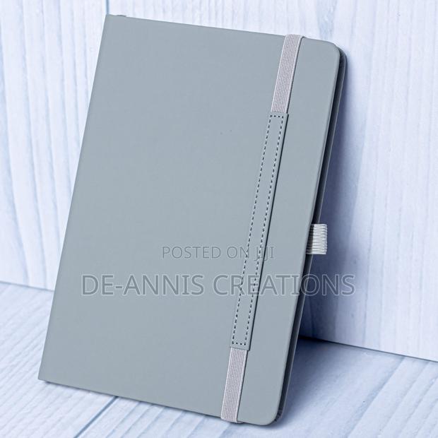 Gray Pu Leather Notebook