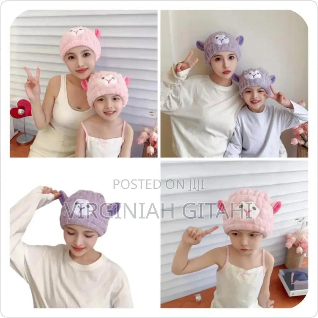 Sheep Microfiber Dry Hair Towel Cute Cartoon