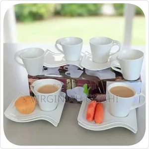 White Wavy Cup Set